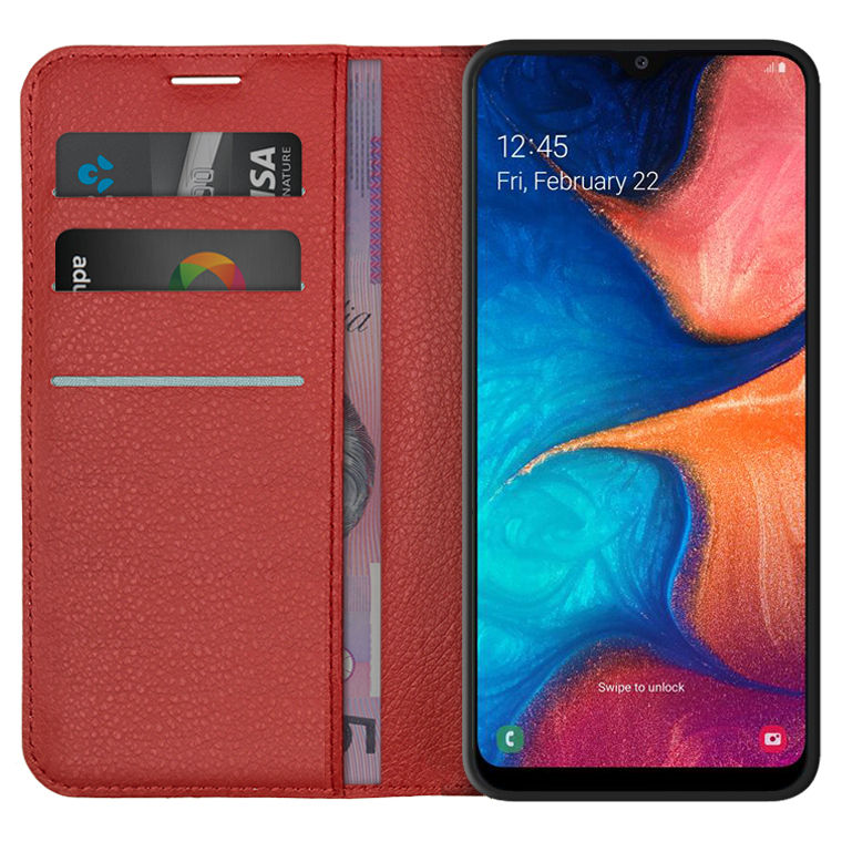 A10e A10e with Stand Feature Card Holder Magnetic Closure LOYYO080107 Red Shockproof Flip Case Cover for Samsung Galaxy A20e Lomogo Leather Wallet Case for Galaxy A20e 